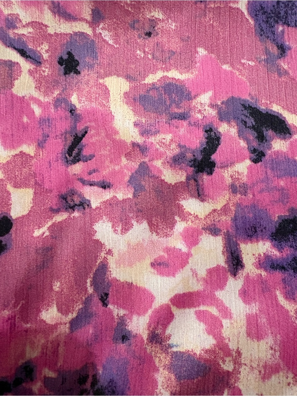 Pink & Purple Abstract Watercolor Knit Top